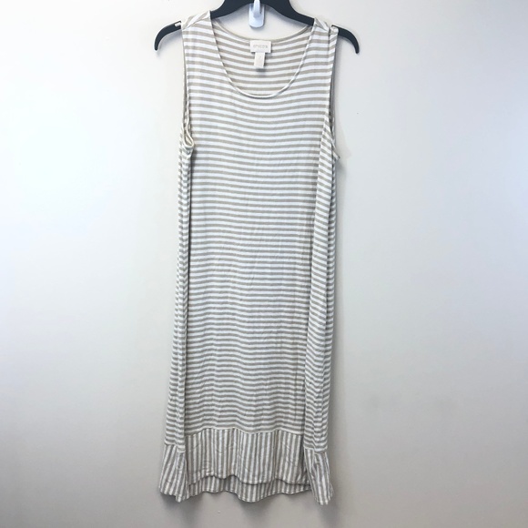 Chico's Dresses & Skirts - Chico's Striped Midi Dress Size 2 Chico's Dresses & Skirts - Chico's Striped Midi Dress Size 2
